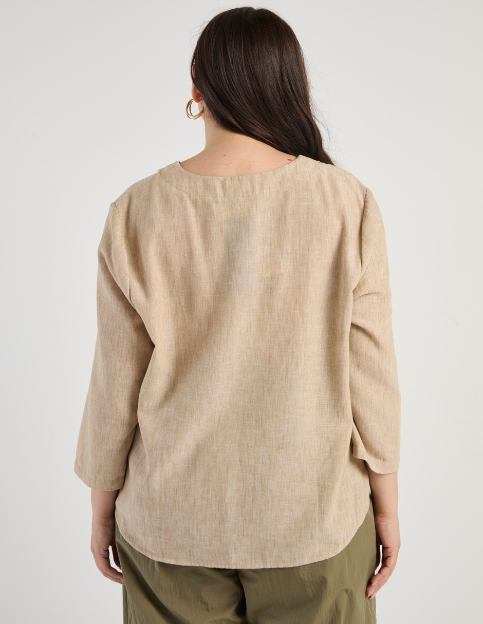 Blusa manga 3/4 para mujer 6
