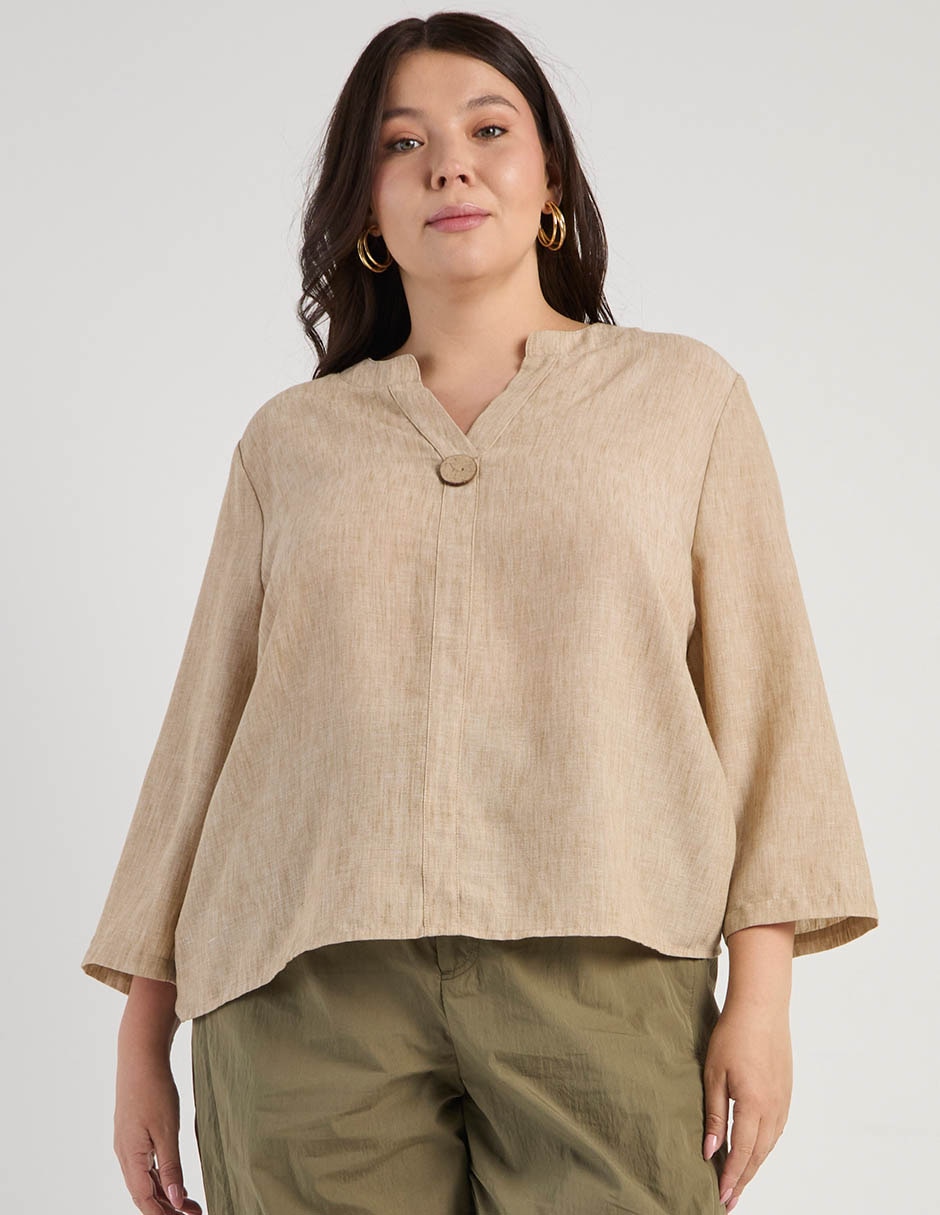 Blusa manga 3/4 para mujer