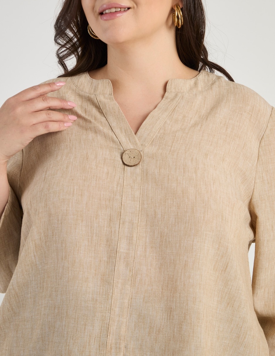 Blusa manga 3/4 para mujer