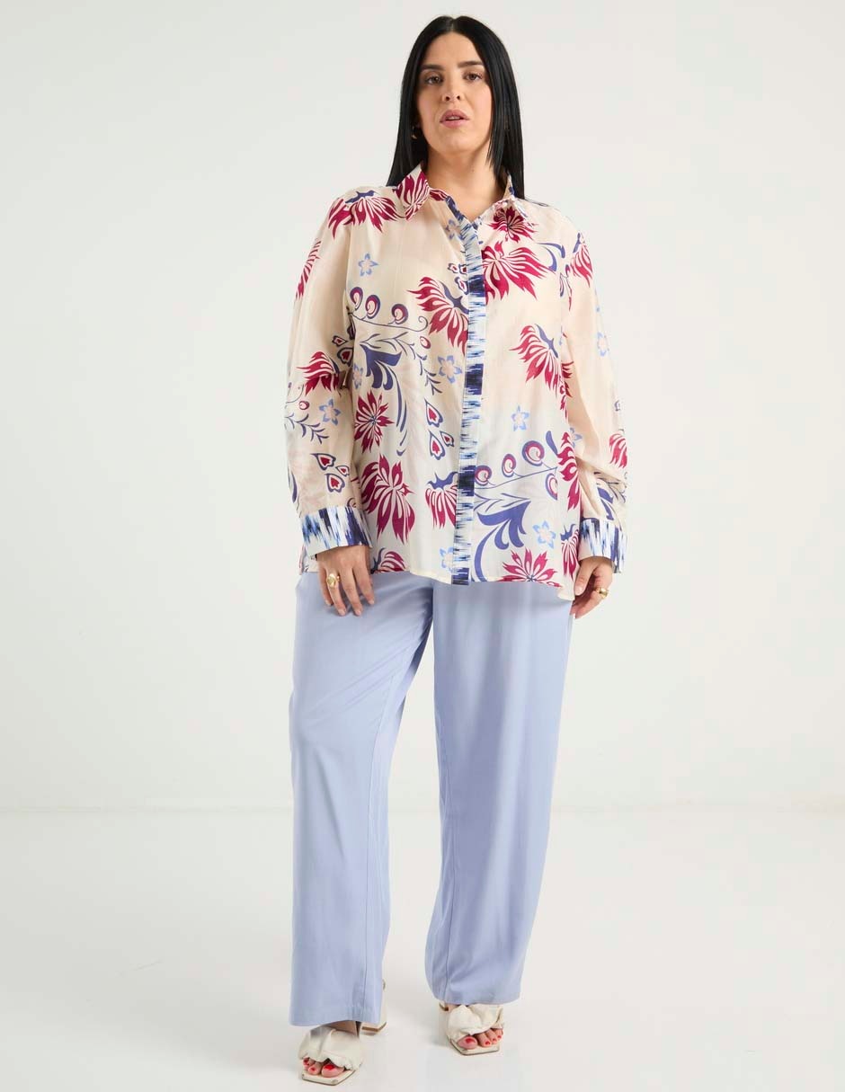 Blusa Weekend Plus manga larga para mujer