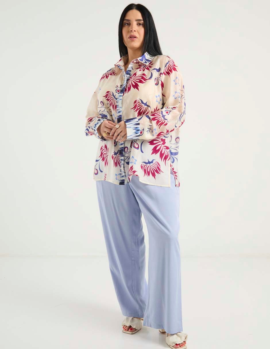 Blusa Weekend Plus manga larga para mujer