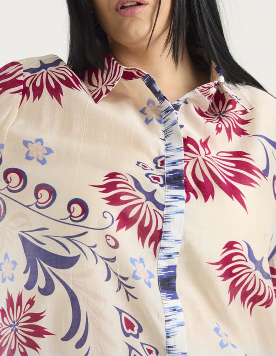 Blusa Weekend Plus manga larga para mujer
