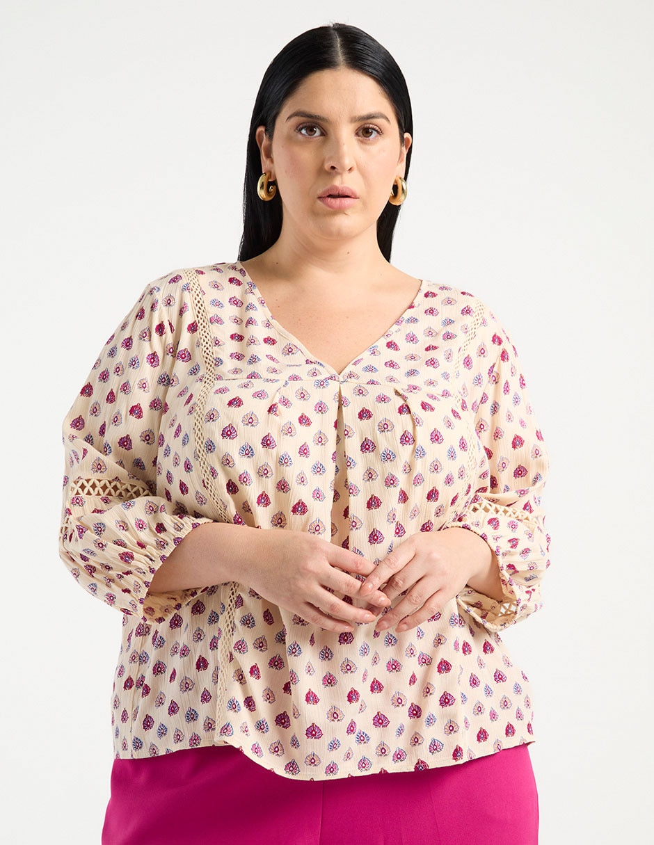 Blusa manga larga para mujer 1