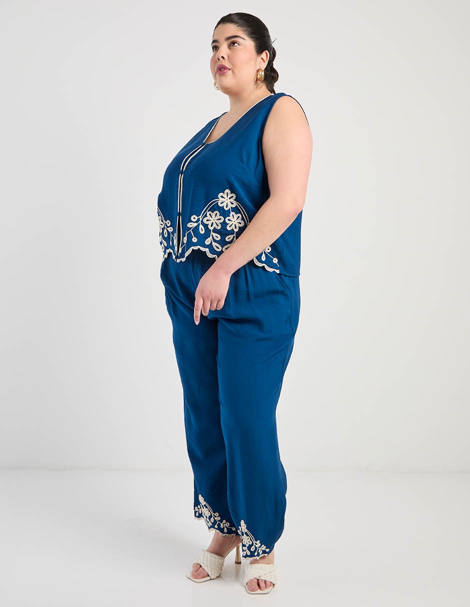 Pantalón amplio para mujer 4