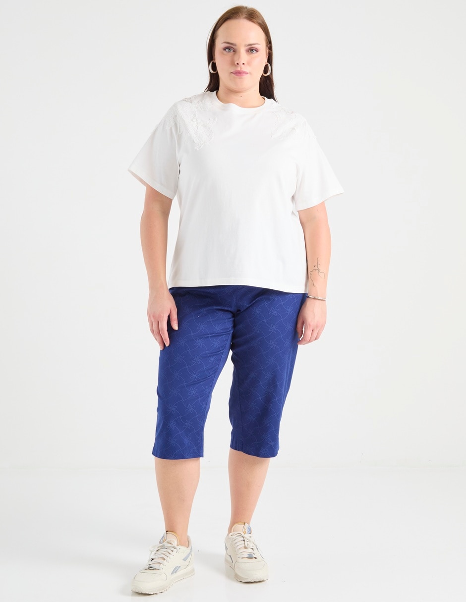 Playera manga corta Weekend Plus cuello redondo para mujer