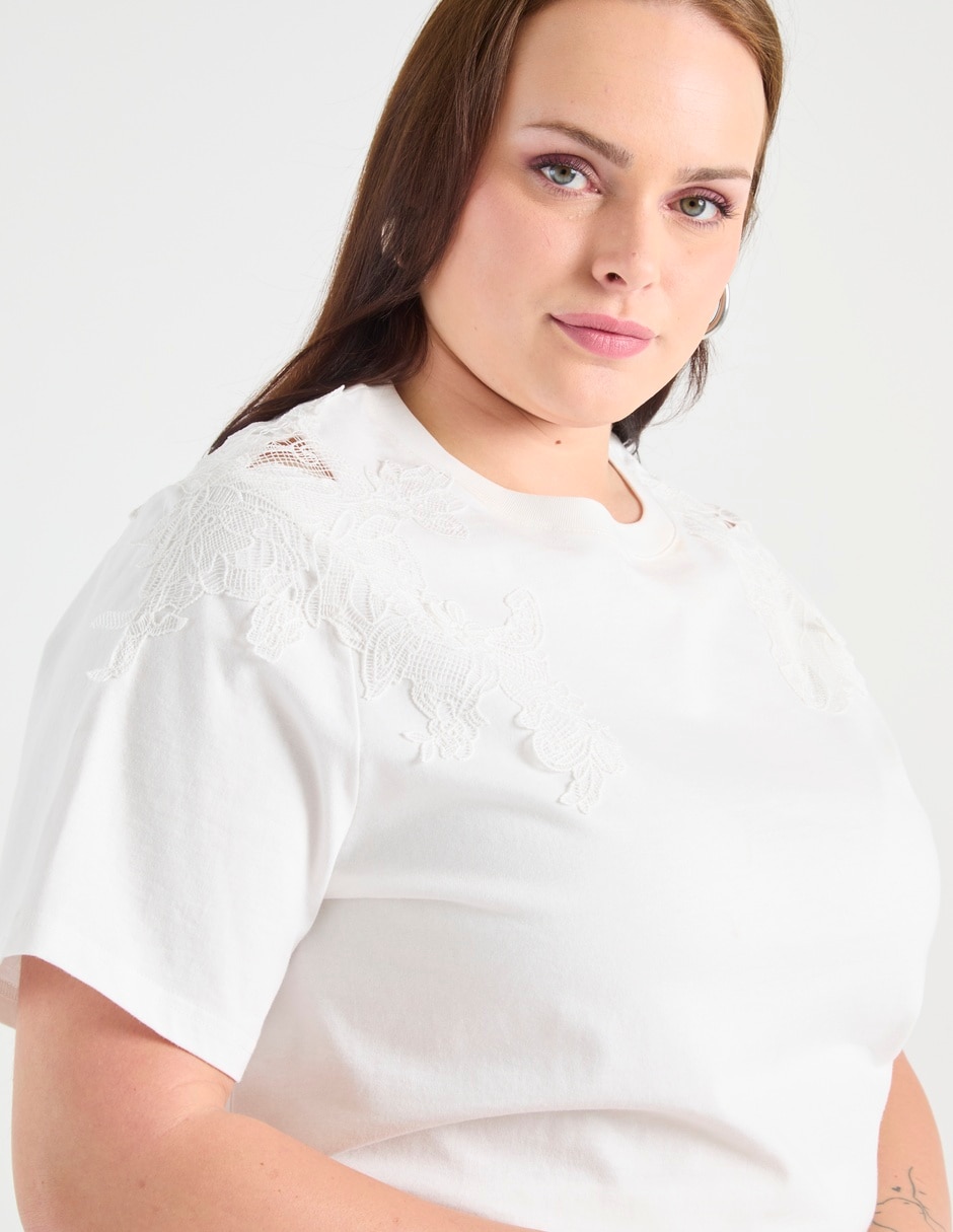 Playera manga corta Weekend Plus cuello redondo para mujer