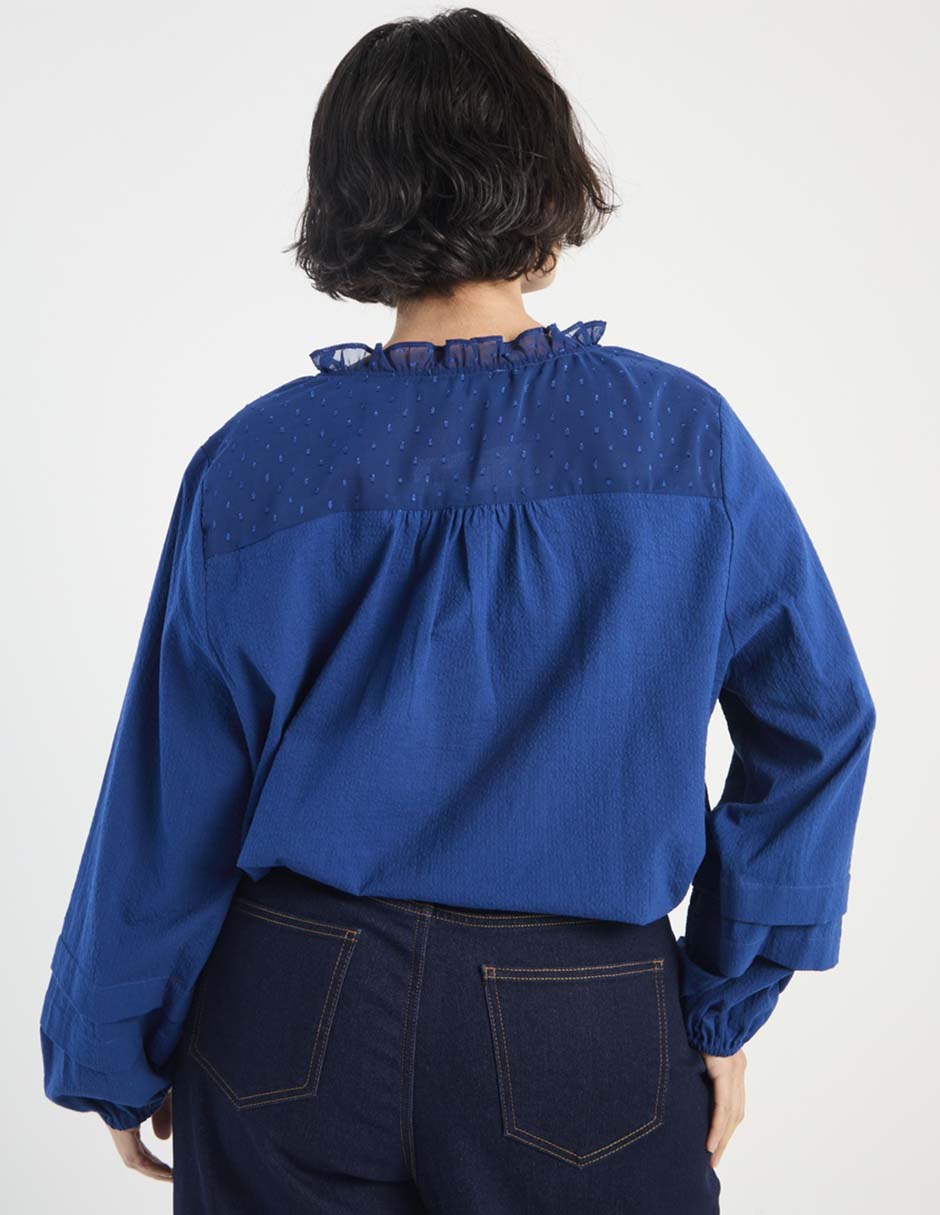 Blusa manga larga para mujer 6