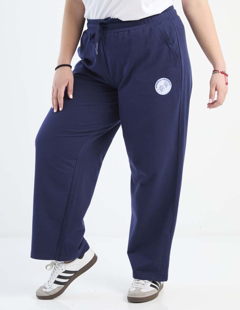 Pants amplio con agujeta para mujer