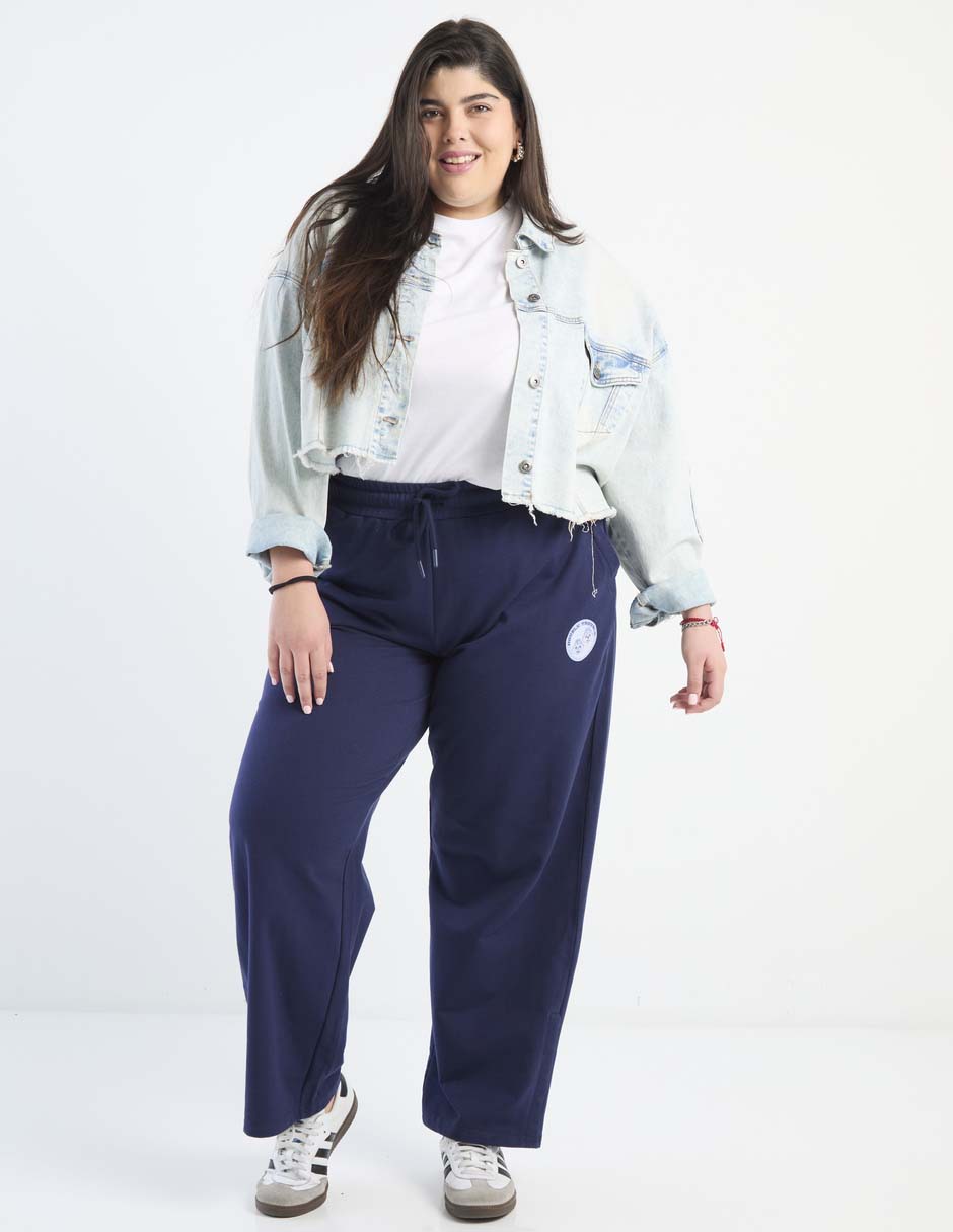Pants amplio con agujeta para mujer