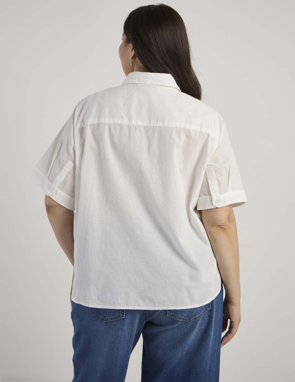 Blusa Contempo Plus manga al codo para mujer