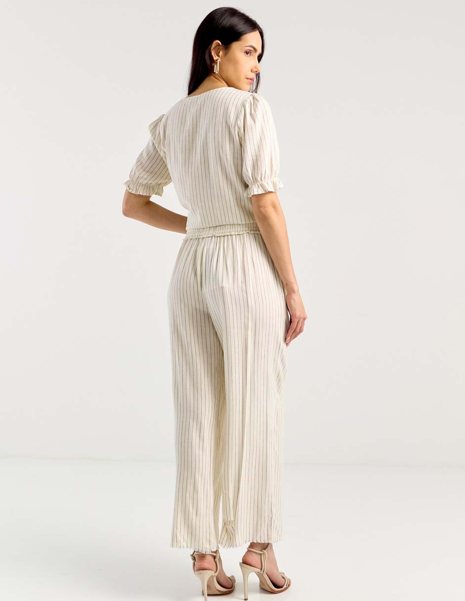 Pantalón coulotte amplio para mujer 5