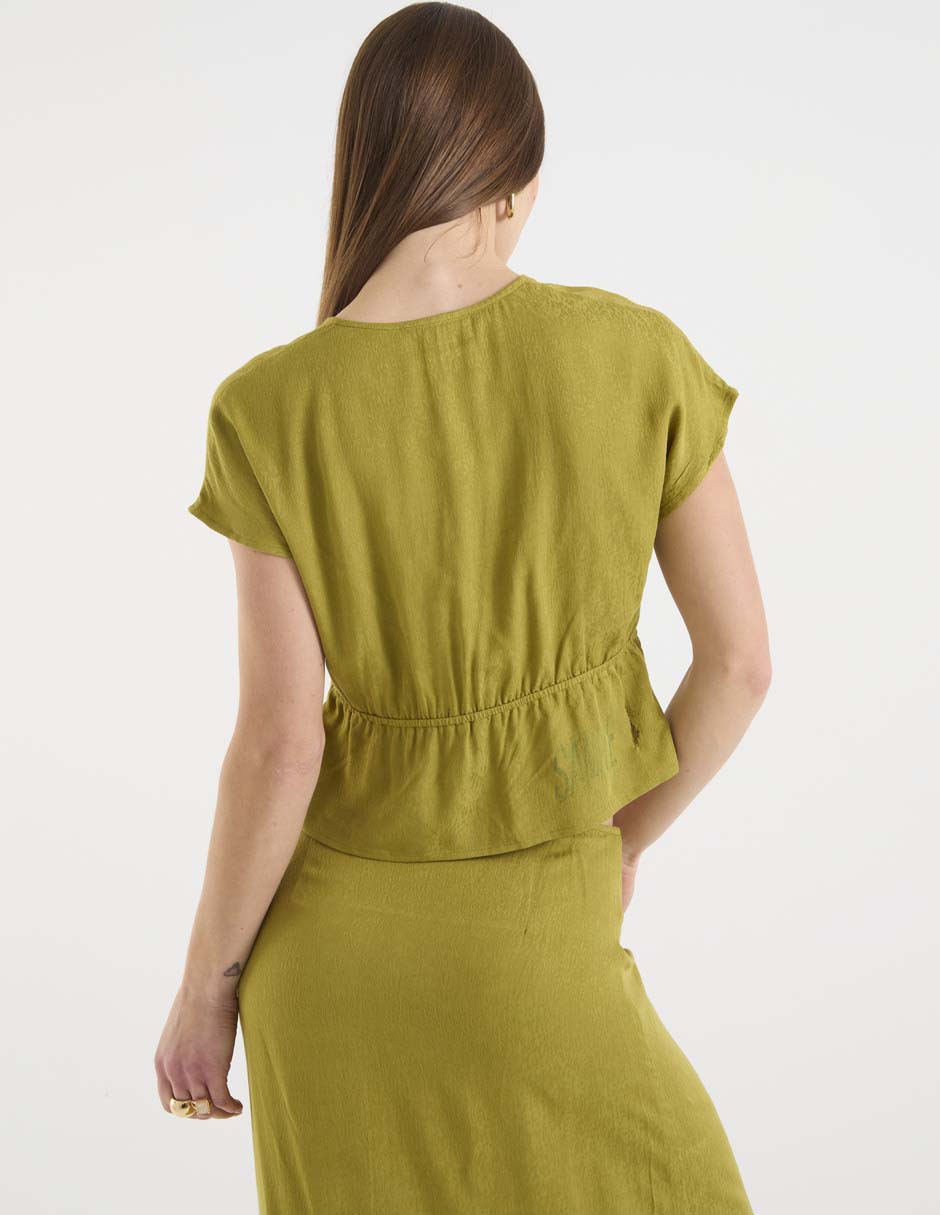 Blusa manga corta para mujer 5