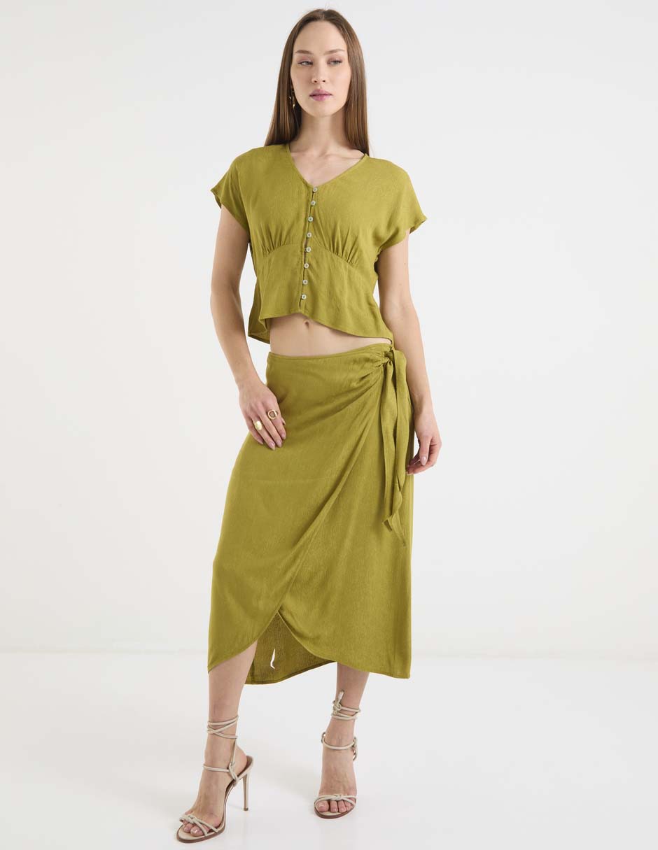 Blusa manga corta para mujer 6