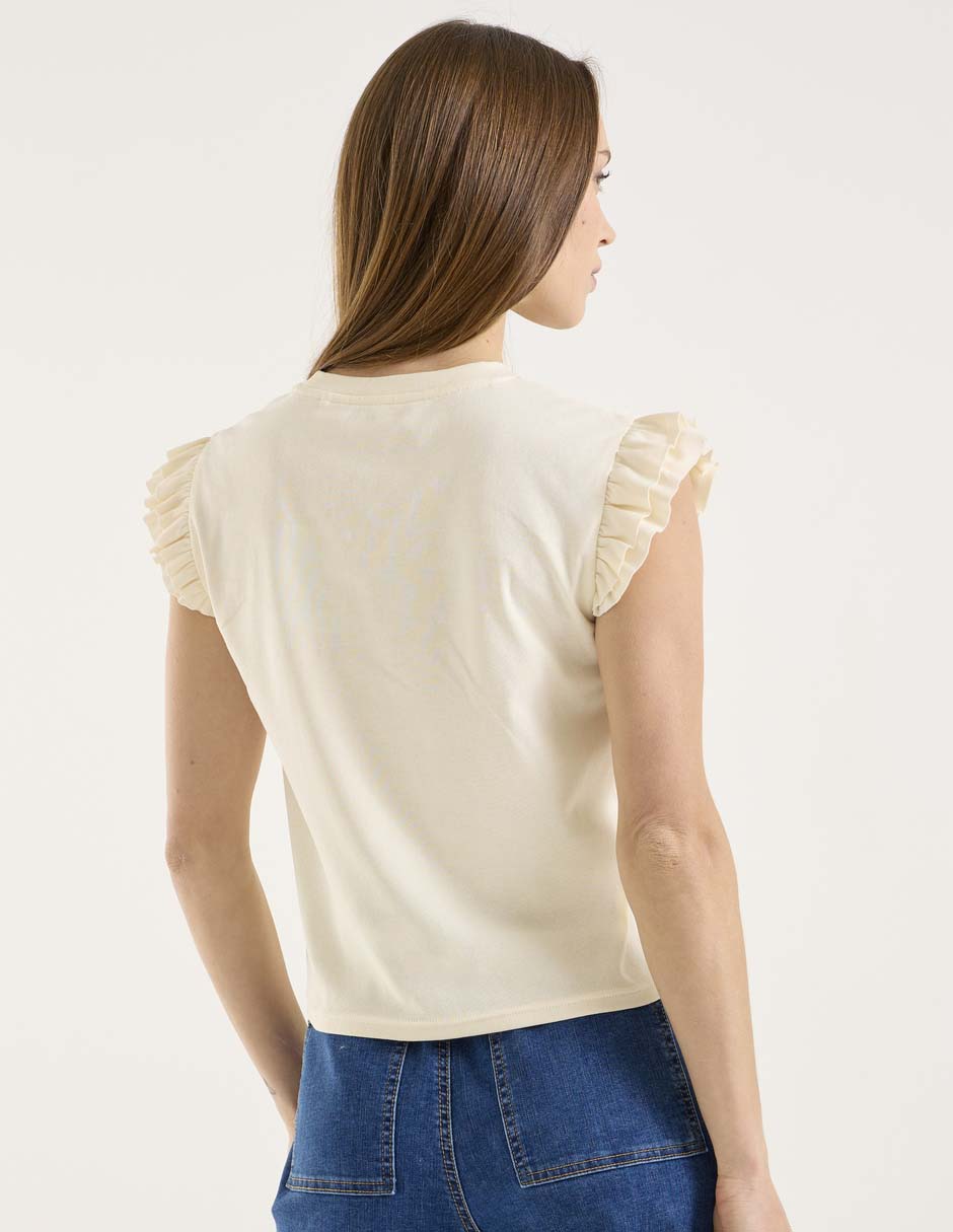 Playera manga corta Week By Weekend cuello redondo para mujer