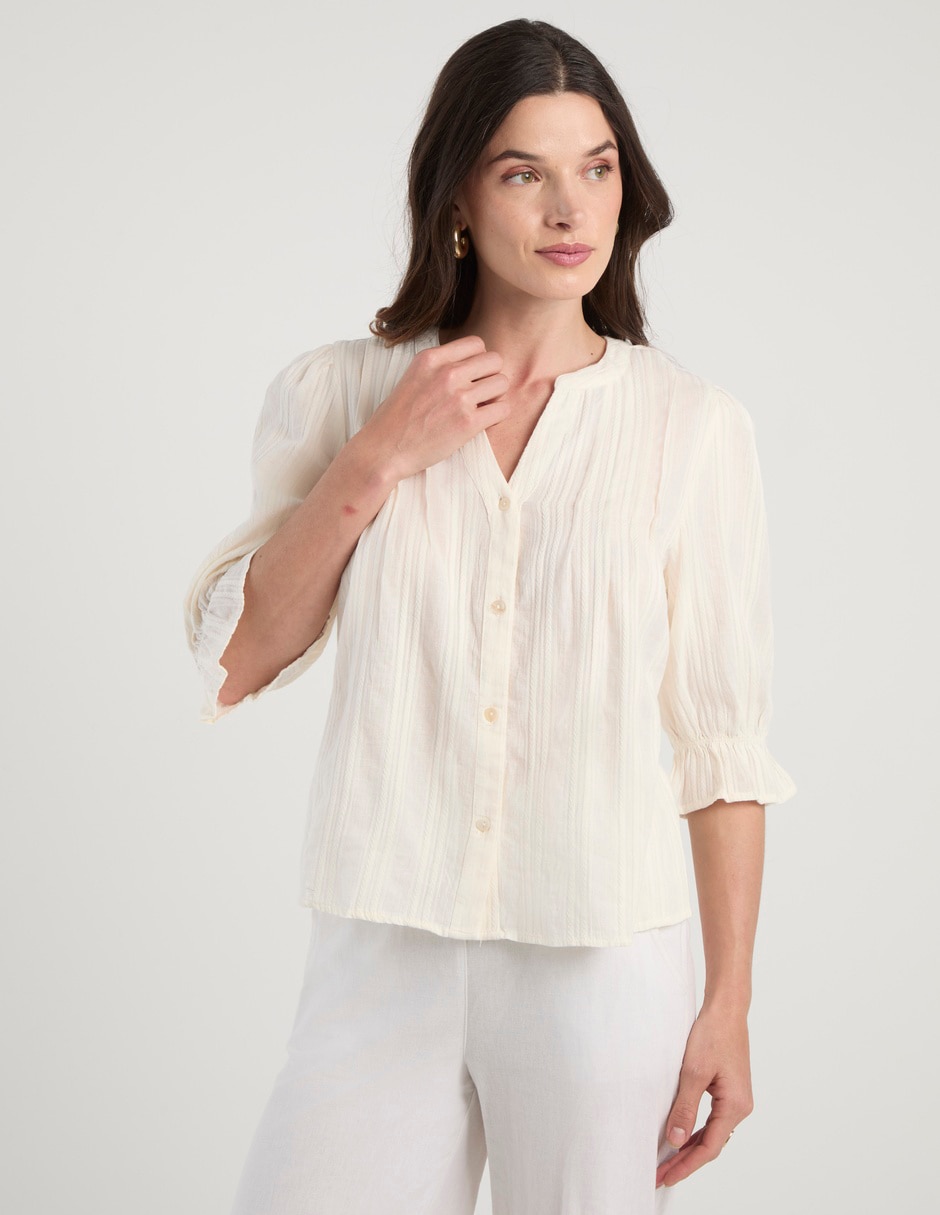Blusa manga 3/4 para mujer