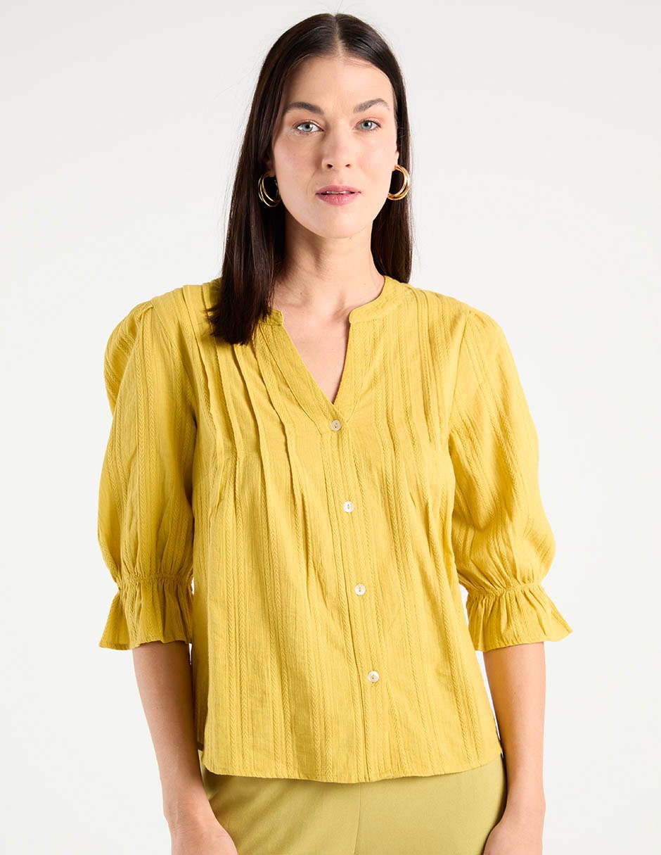 Blusa manga 3/4 para mujer Blusa manga 3/4 para mujer