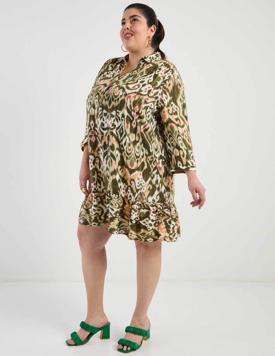Vestido arriba rodilla casual para mujer 5