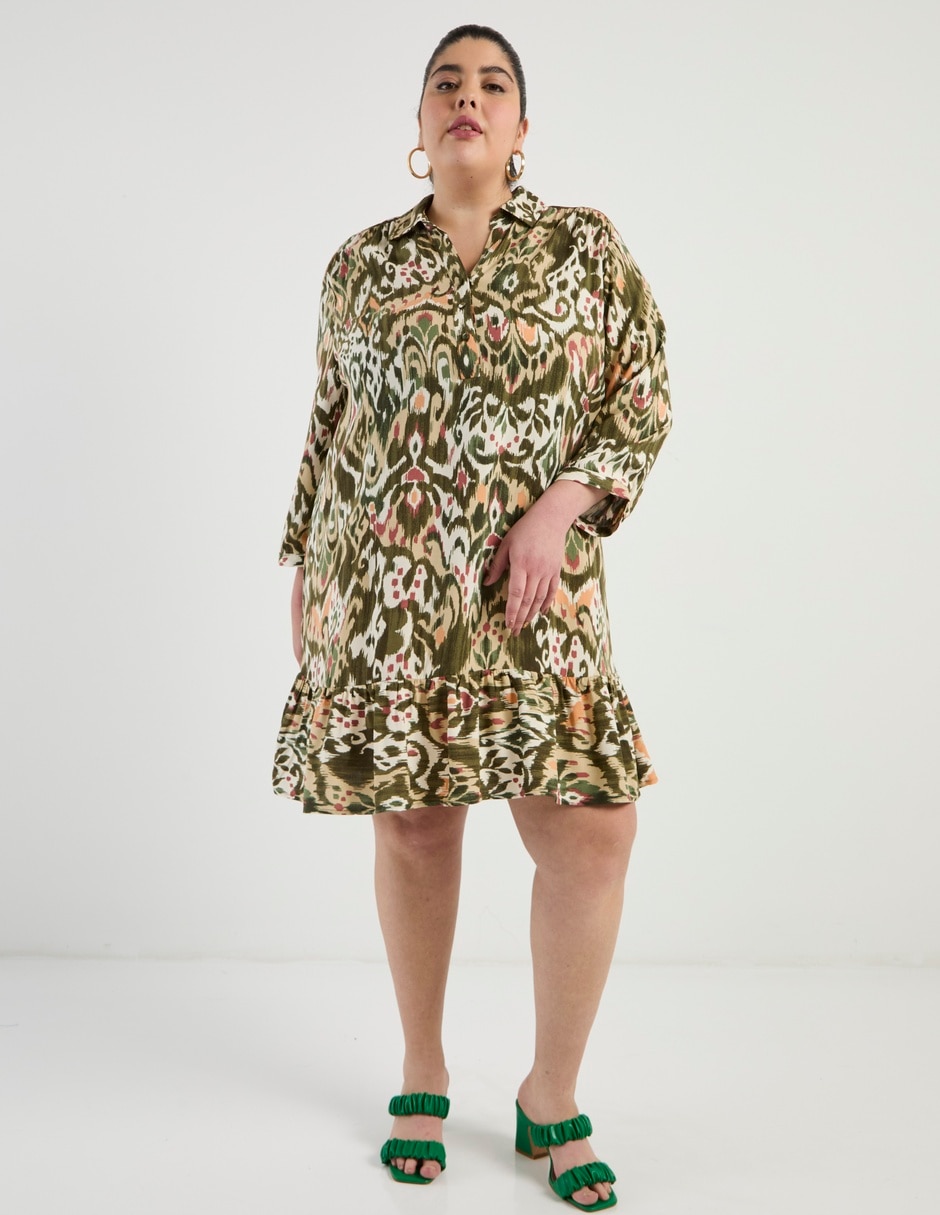 Vestido arriba rodilla casual para mujer 4
