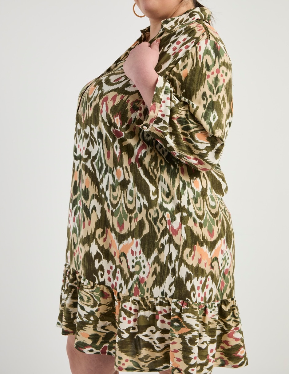 Vestido arriba rodilla casual para mujer 3
