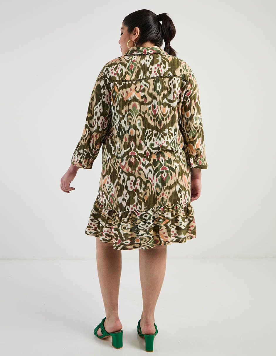 Vestido arriba rodilla casual para mujer 6