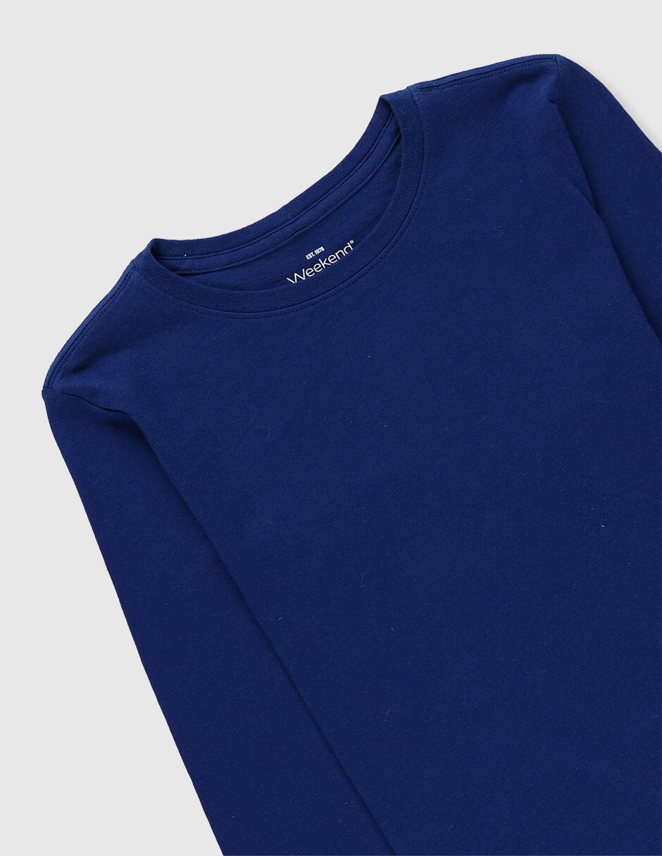 Playera Weekend manga larga para niño