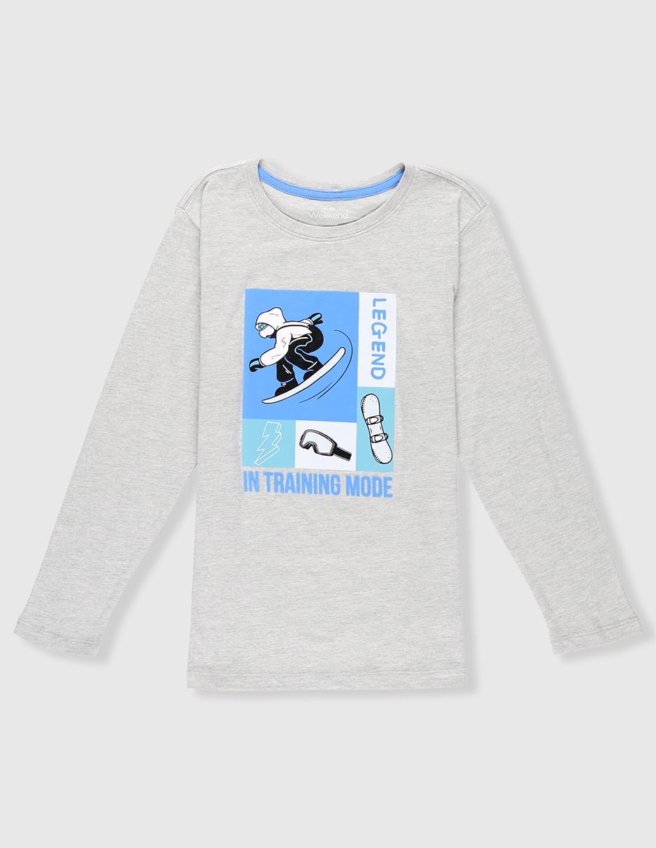 Playera manga larga para niño Playera manga larga para niño