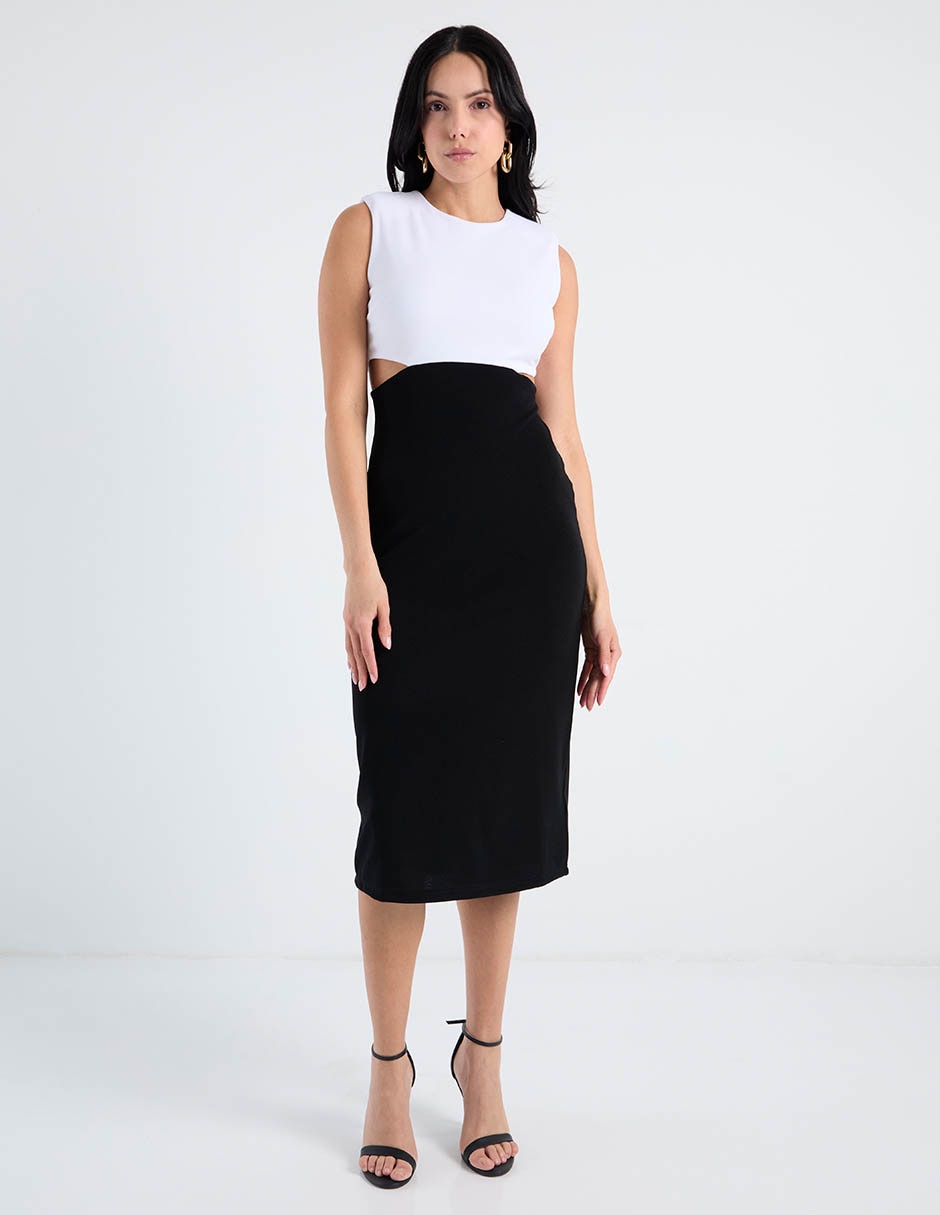 Vestido midi casual para mujer Vestido midi casual para mujer