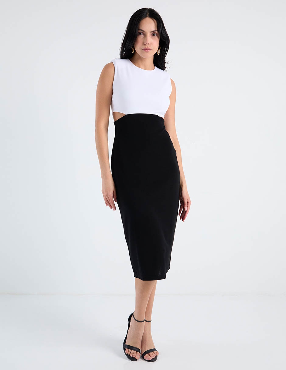Vestido midi casual para mujer