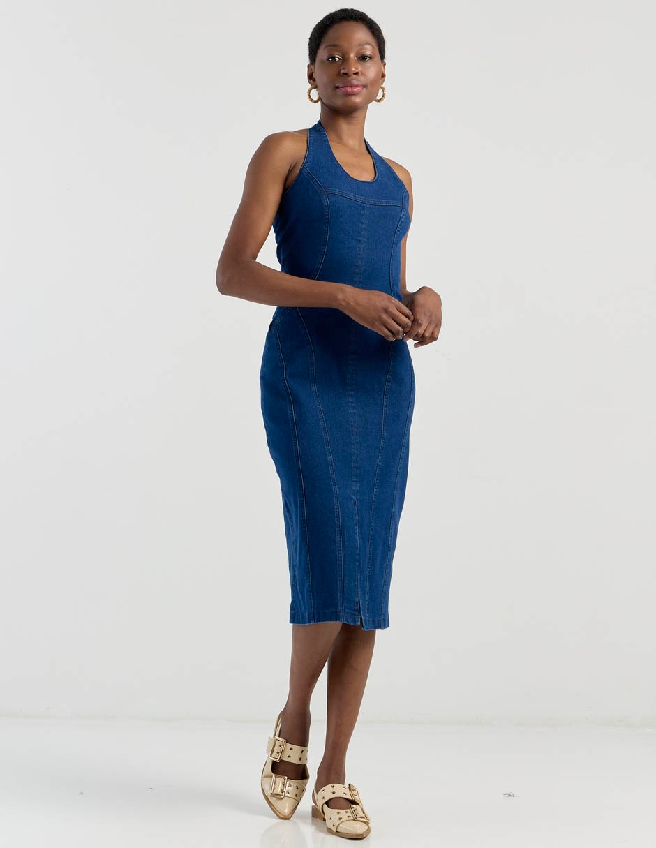 Vestido midi casual para mujer