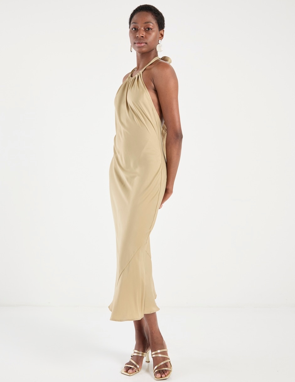 Vestido crop formal para mujer