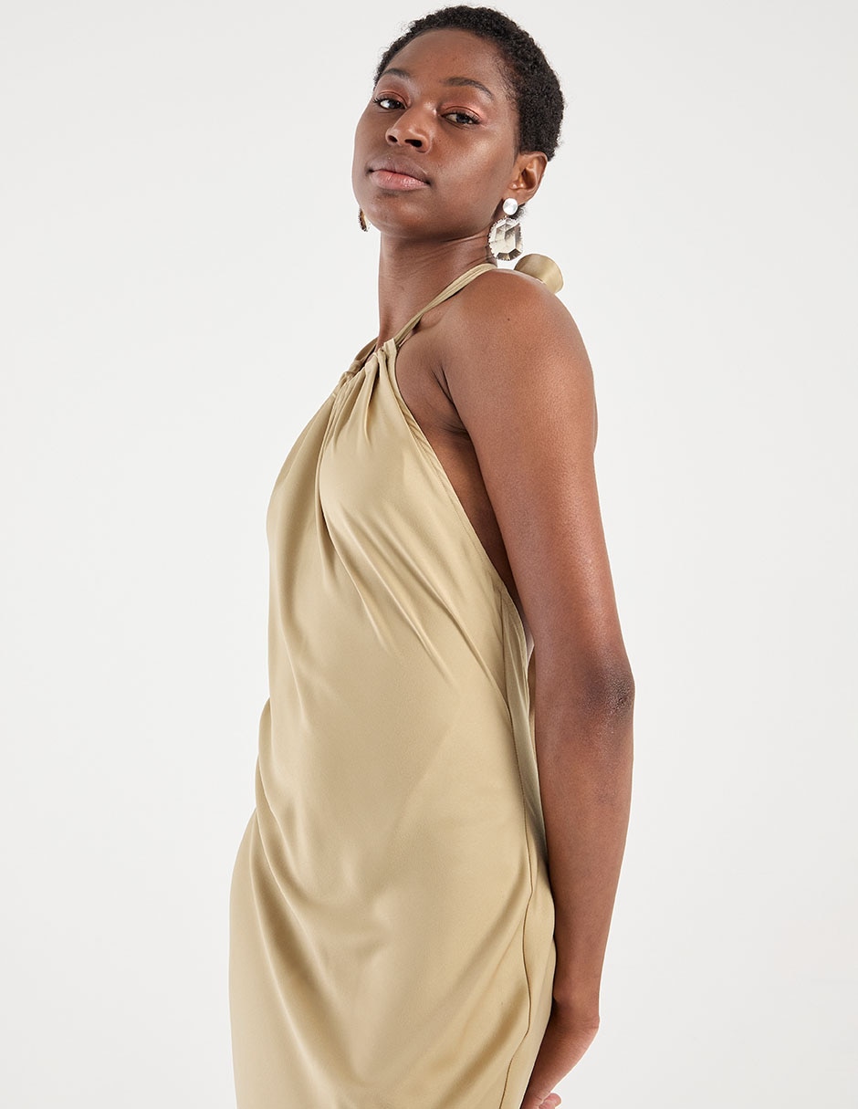 Vestido crop formal para mujer