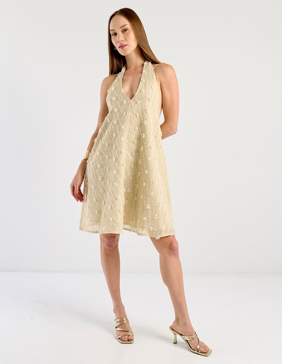 Vestido arriba rodilla casual para mujer 5