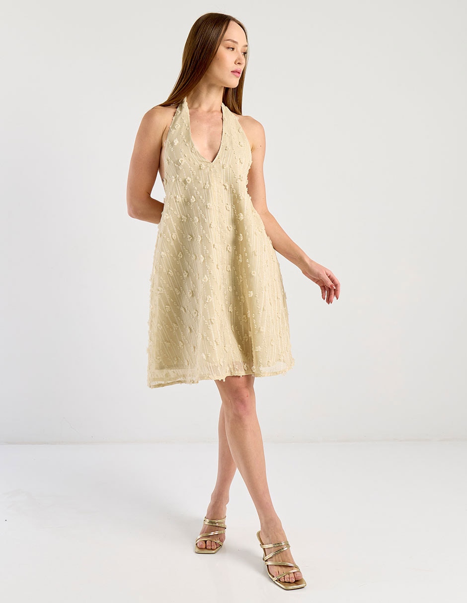Vestido arriba rodilla casual para mujer 4