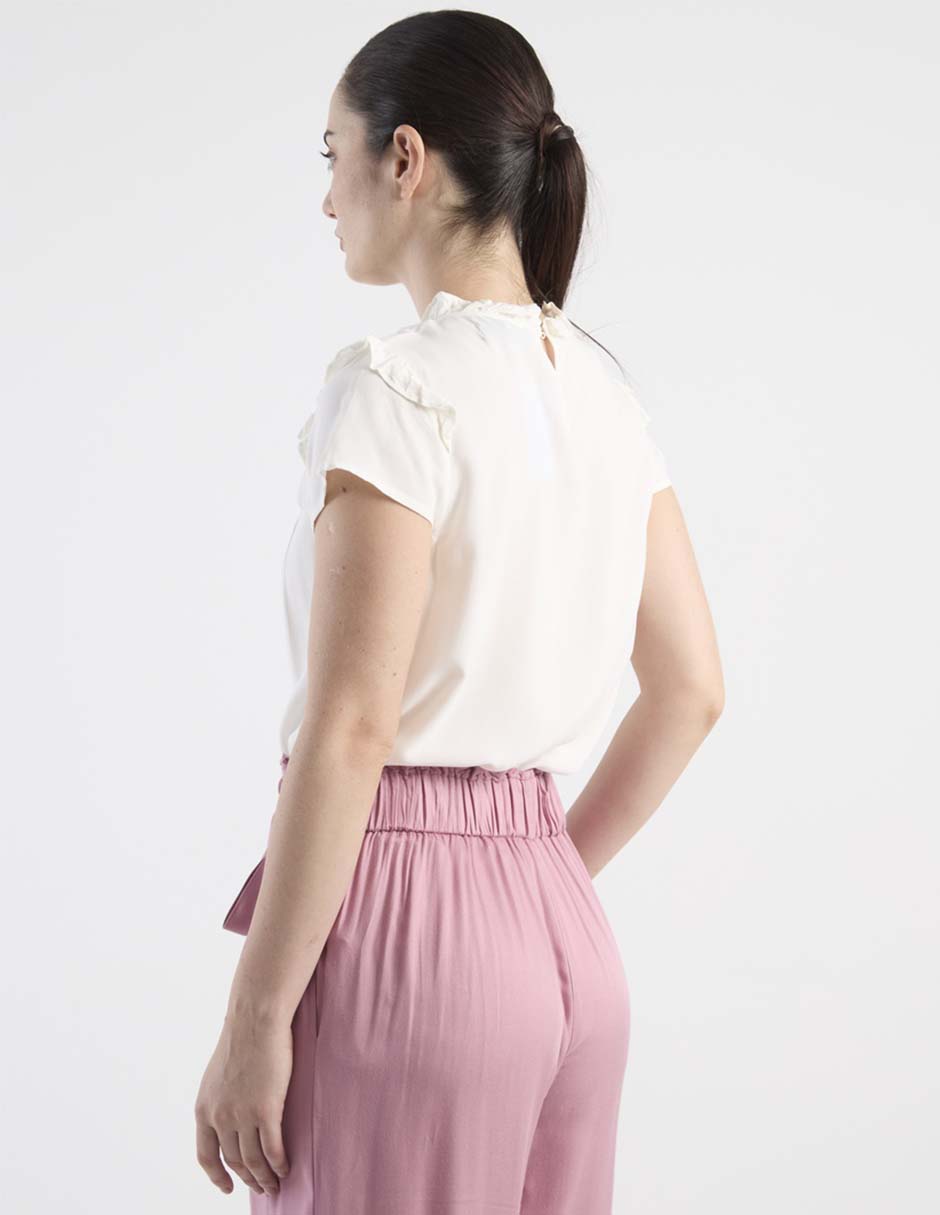 Blusa Week By Weekend manga corta para mujer
