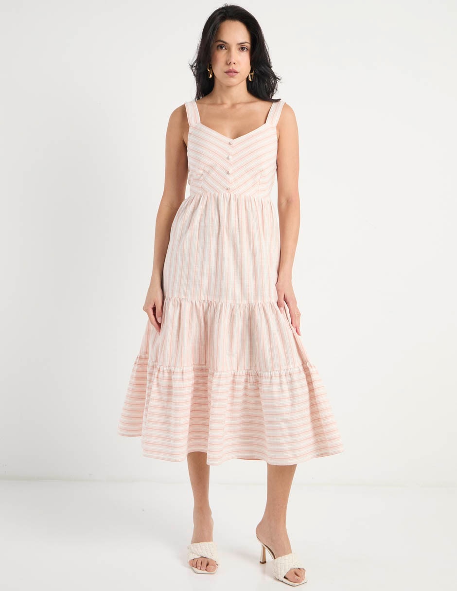 Vestido midi casual para mujer Vestido midi casual para mujer