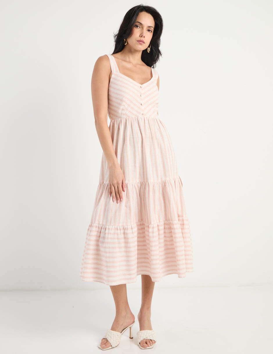 Vestido midi casual para mujer