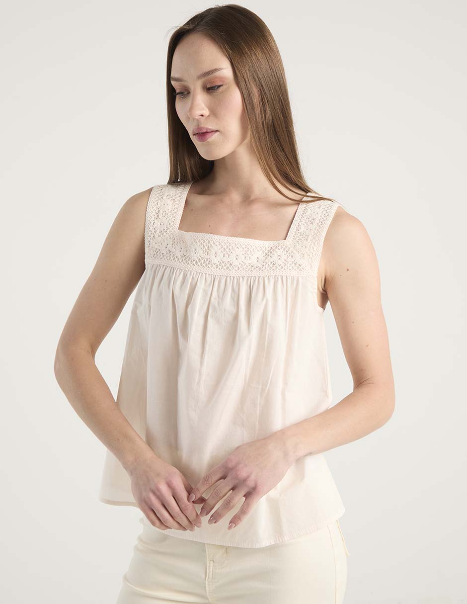 Top cuello cuadrado tirante ancho 1