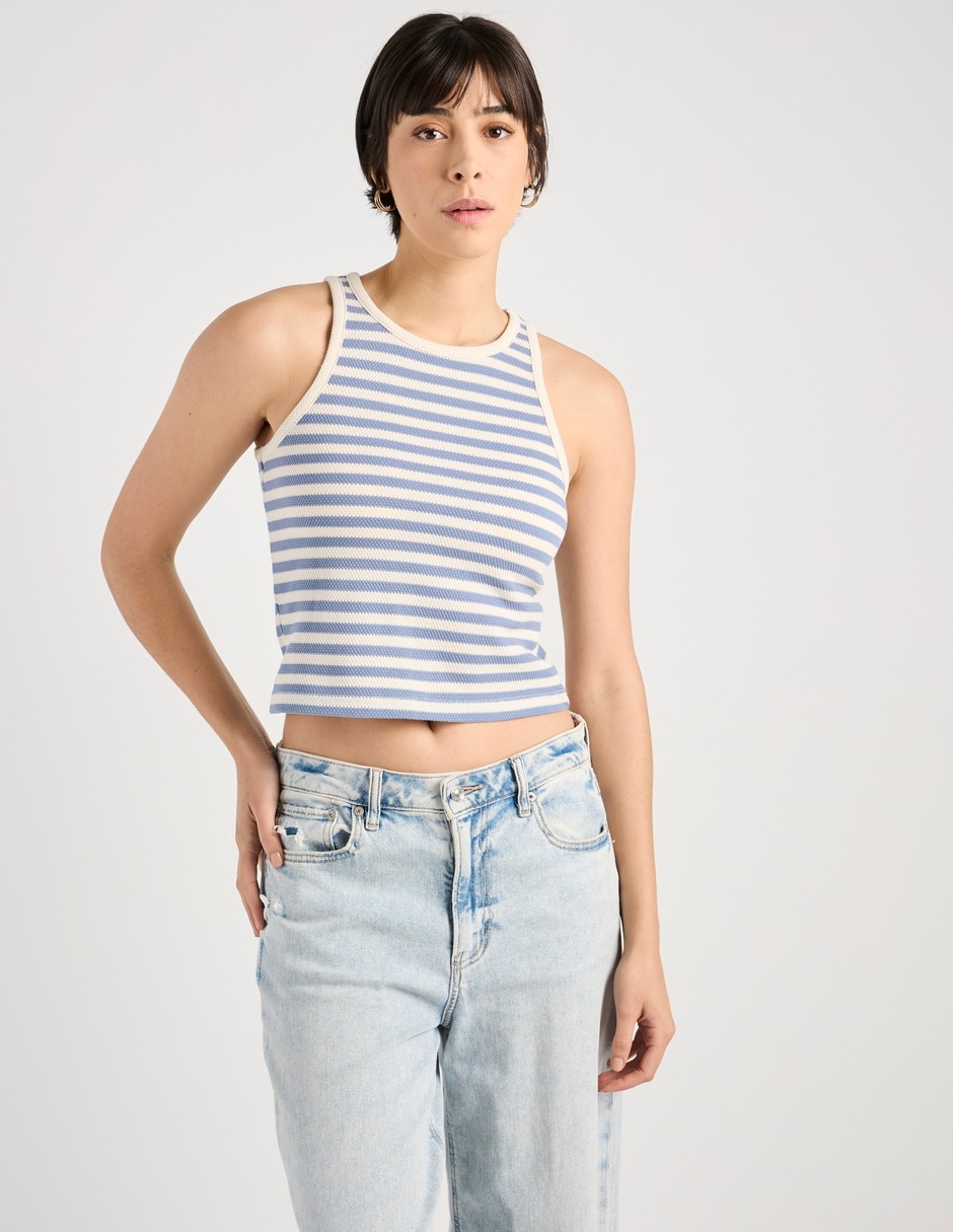 Top cuello redondo Top cuello redondo