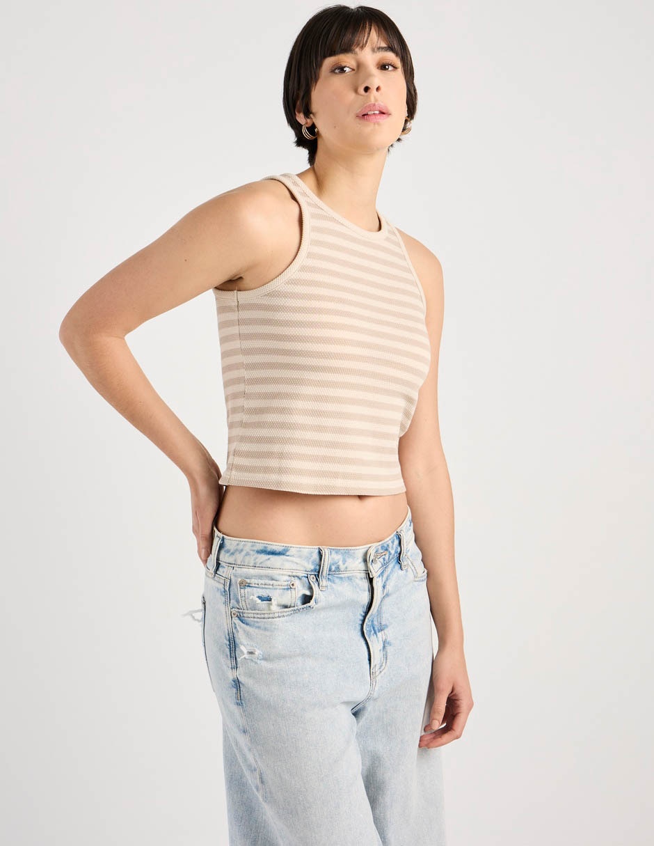 Top cuello redondo Top cuello redondo