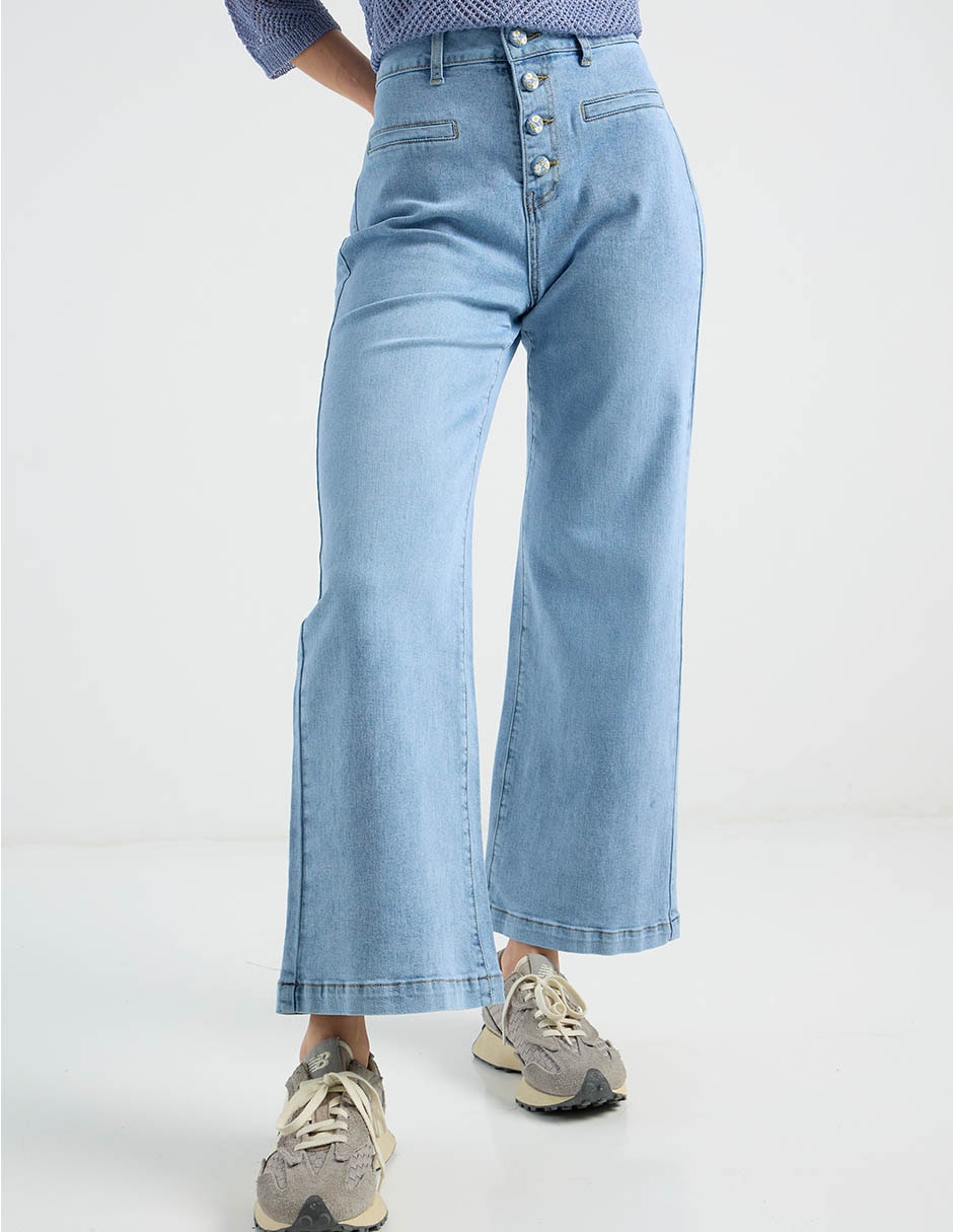Jeans wide leg wkcl26127-05 para mujer Jeans wide leg wkcl26127-05 para mujer