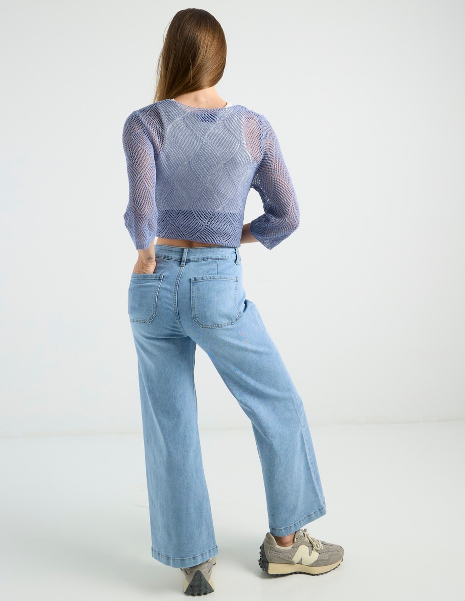 Jeans wide leg wkcl26127-05 para mujer 6
