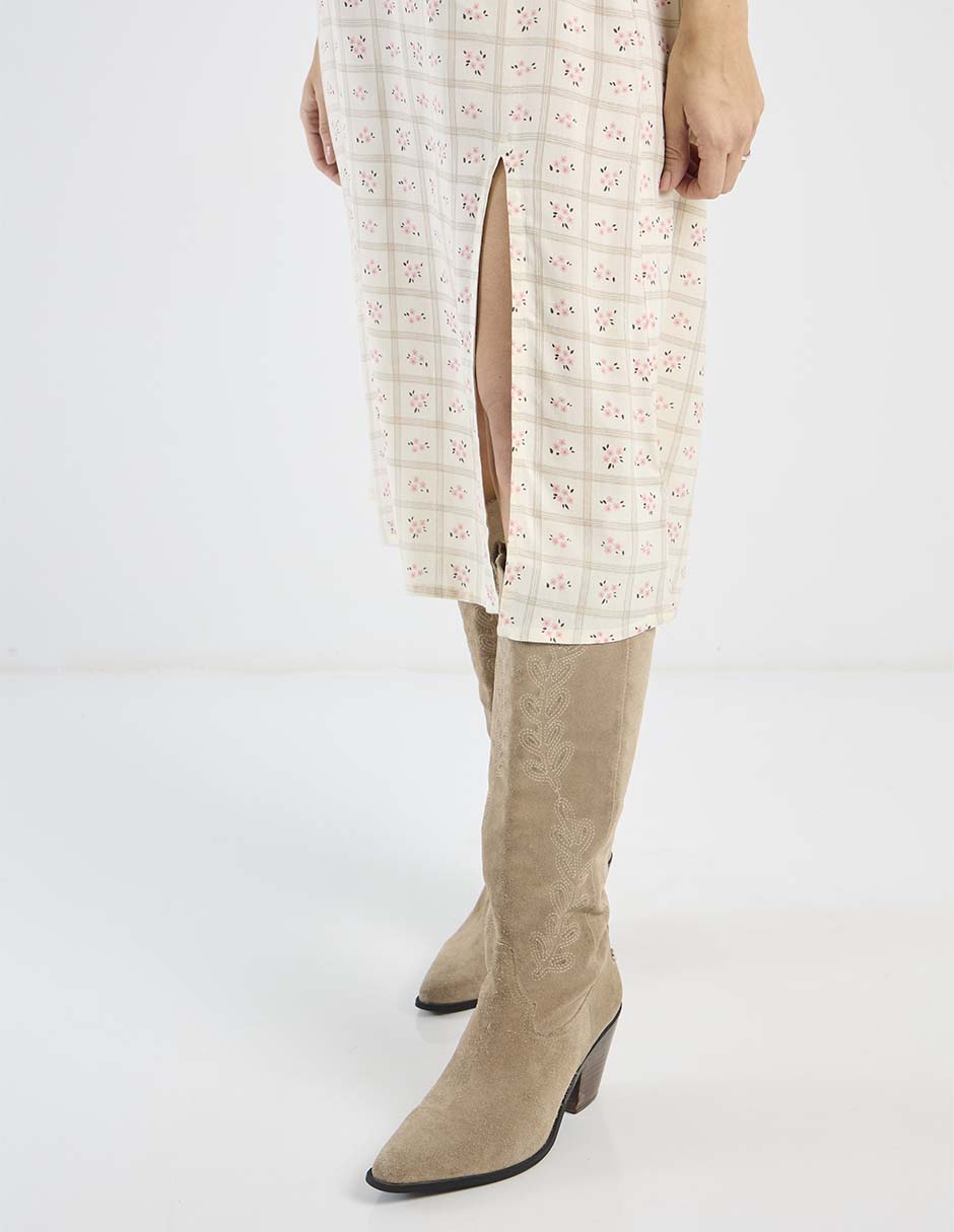 Vestido midi casual para mujer