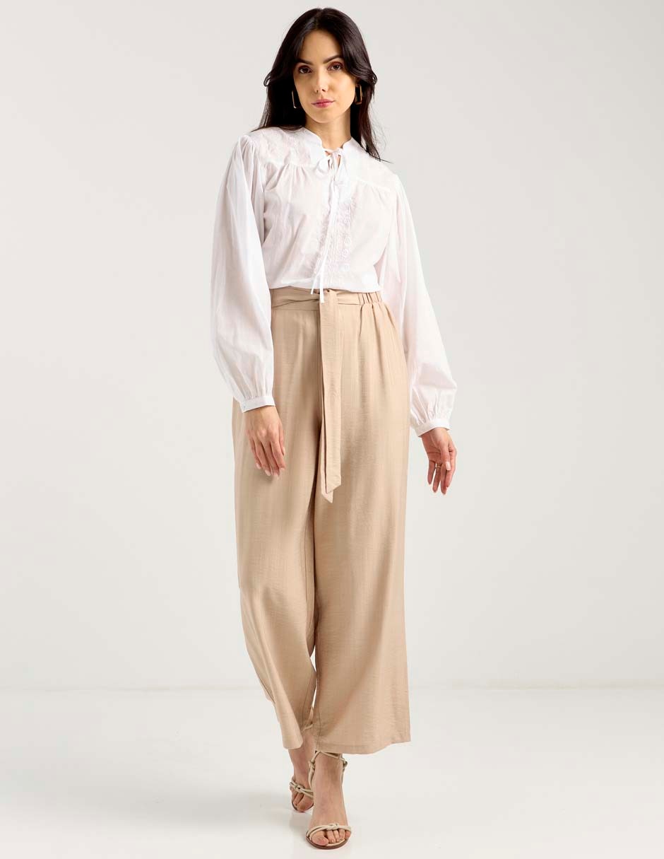 Pantalón coulotte amplio para mujer 3