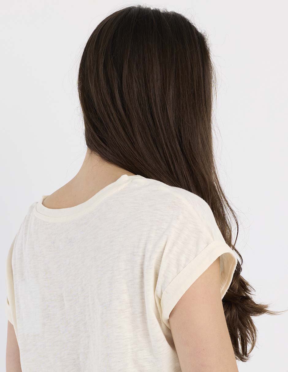Playera manga corta Week By Weekend cuello redondo para mujer
