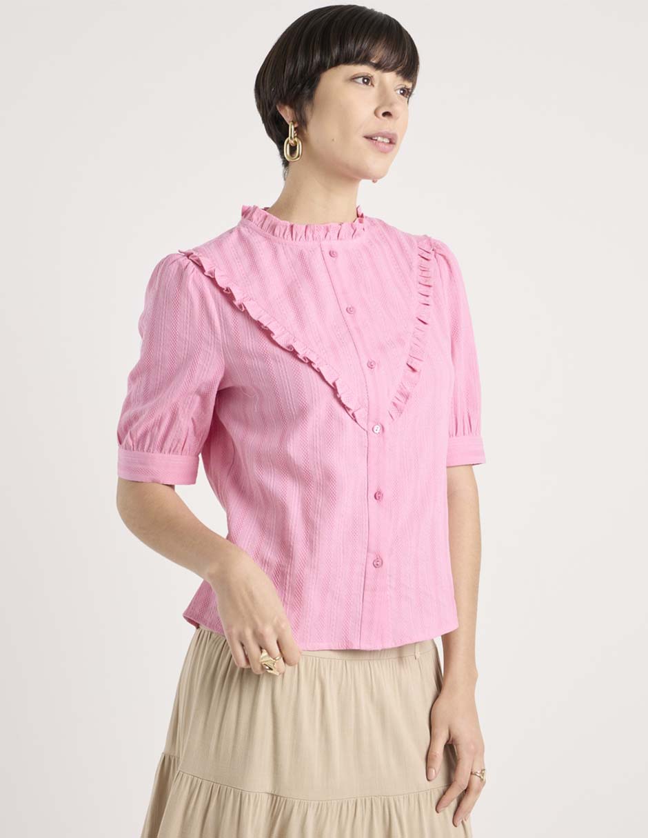 Blusa manga al codo para mujer 1