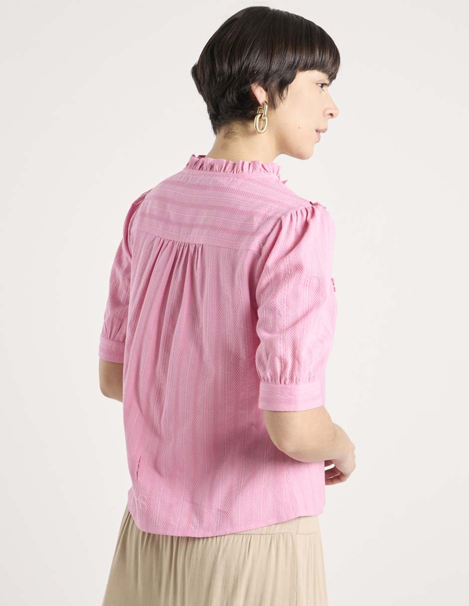 Blusa manga al codo para mujer 5
