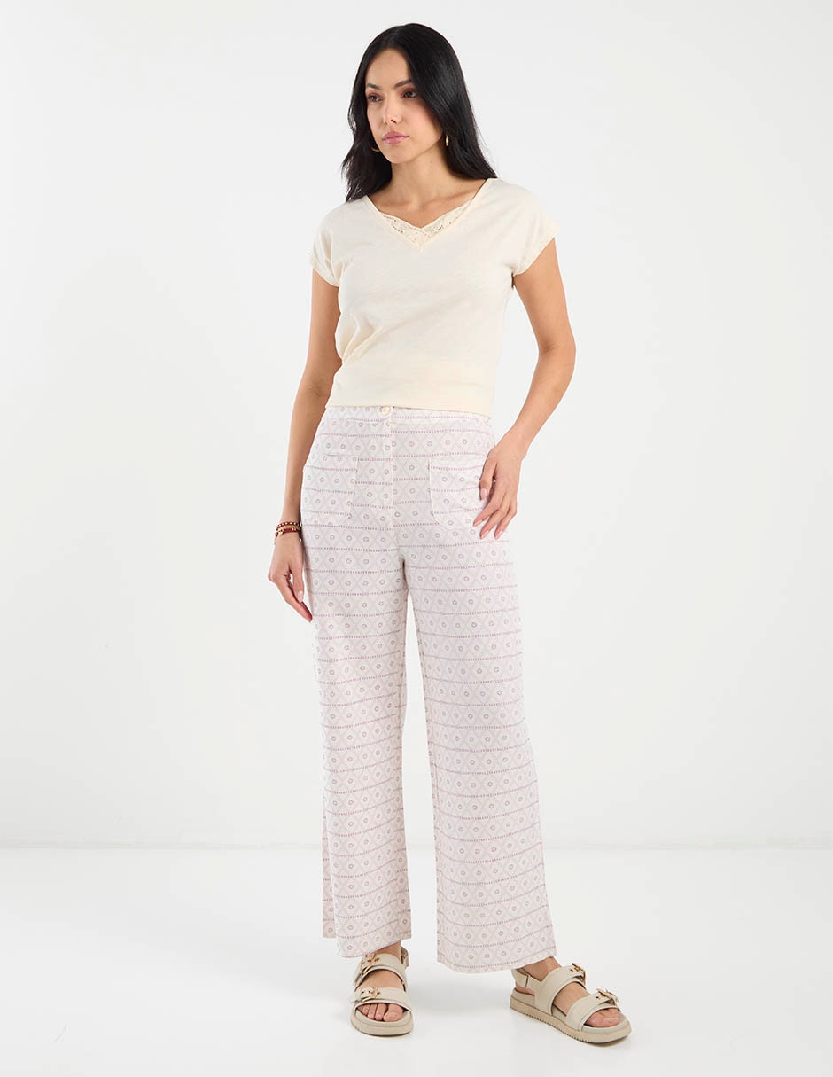 Pantalón amplio para mujer 4