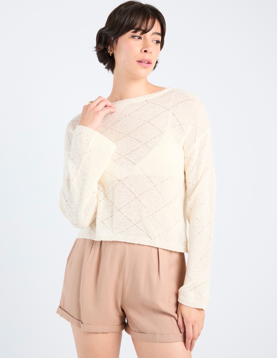 Sueter cuello redondo para mujer Sueter cuello redondo para mujer