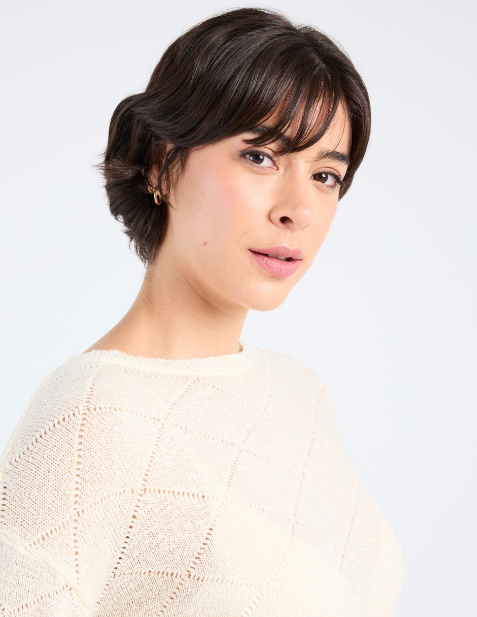Sueter cuello redondo para mujer 4