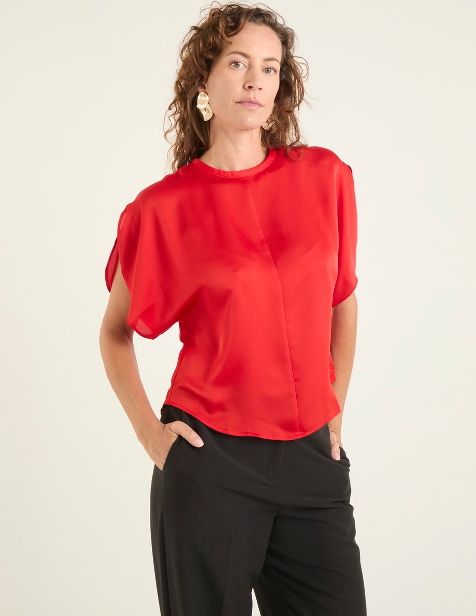 Blusa Liz& manga corta para mujer 1